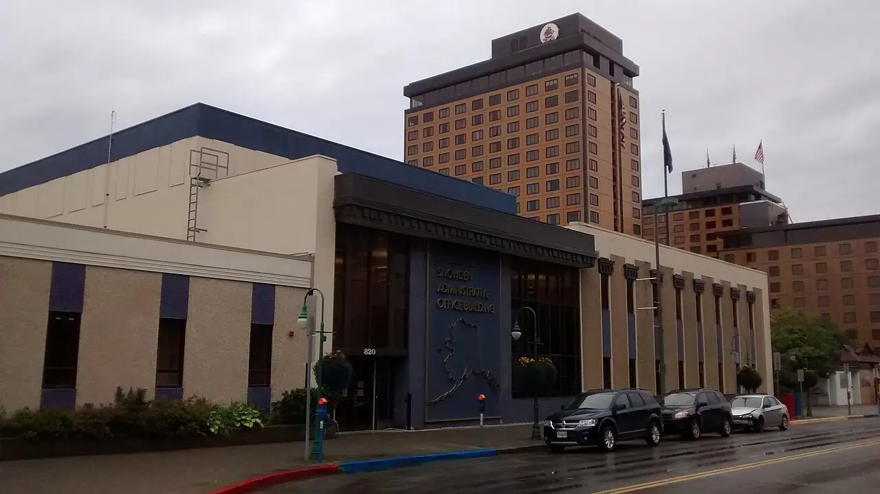 Hotel Captain Cook, Anchorage: Snowden Building and Hotel Captain Cook, Anchorage, Alaska